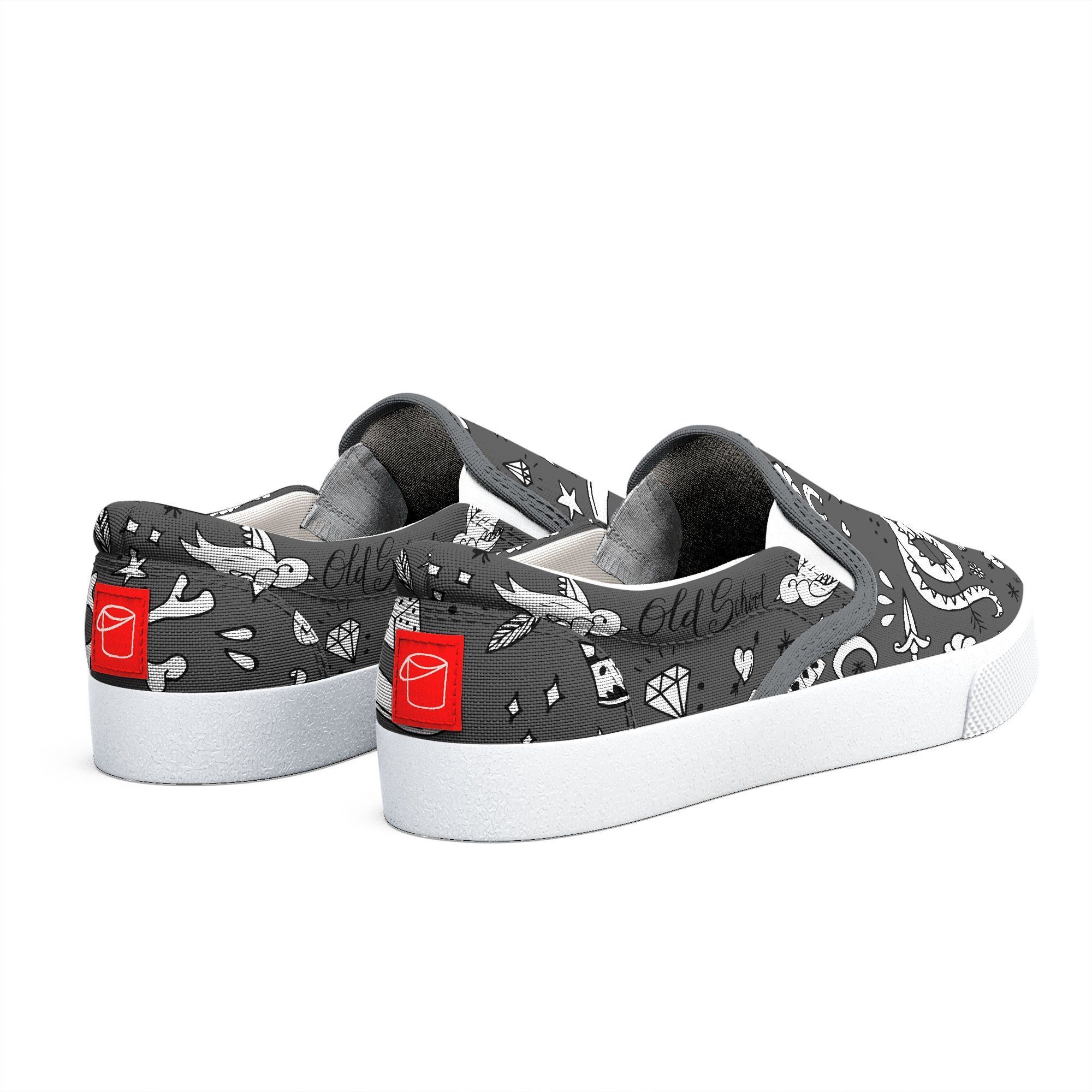 Zapatillas Kalavera Loka Old School Color gris