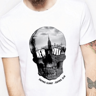 Camiseta "New York" cuello redondo, chico