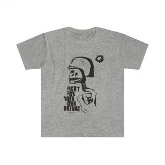 Camiseta Fight for your dreams de Chico Cuello redondo Color gris